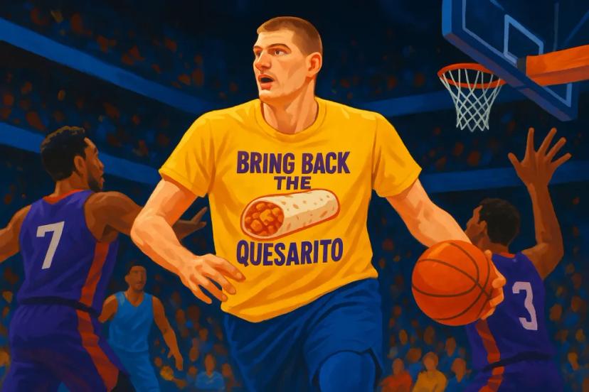 Nikola Jokić Hilariously Declines Taco Bell's Quesarito Offer During Christmas Game