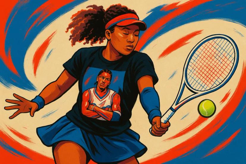 Naomi Osaka Pays Tribute to Allen Iverson at U.S. Open